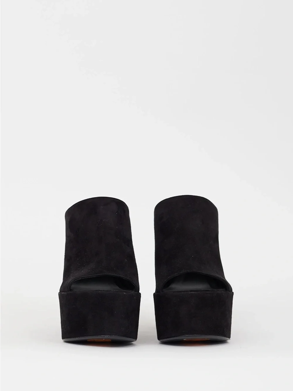 Stuart Weitzman Black Suede Skyhigh Platform Heel size 7